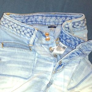 💙 American Eagle Outfitters Braided Waist Jeans